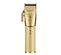 BaBylissPRO GOLDFX+ Professional Barber Cord/Tondeuse à cheveux sans fil pour homme, entièrement en métal, batterie au lithium avec 3 heures d'autonomie, dorée