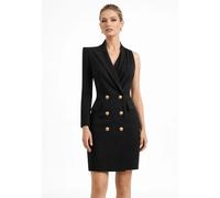Babylon - Asymmetric Blazer Dress - Femme - Robes - Noir - Taille: 44 FR