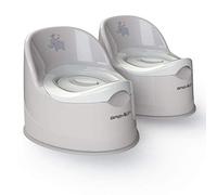 BABYLON Giant pot bebe toilette avec un couvercle, antidérapant petit pot toilette bébé, wc enfant avec bol amovible, anatomique pot bebe, gros pot pour enfants, petit pot bébé gris 2 pièce