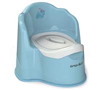 BABYLON Royal Pot Bébé Toilette Avec Couvercle - Antidérapant - WC Enfant Avec Bol Amovible - Anatomique - Gros Pour Enfants - Bleu
