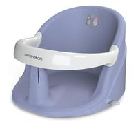 BABYLON Siege bain bebe Nemo - Siege de bain pour bebe 6 mois, Transat bain bébé, Anneau de bain avec 4 ventouses antidérapantes, siege bebe douche et baignoire, violet/blanc