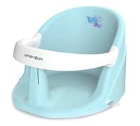 BABYLON Siege bain bebe Nemo - Siege de bain pour bebe 6 mois, Transat bain bébé, Anneau de bain avec 4 ventouses antidérapantes, siege bebe douche et baignoire, Bleu clair/blanc