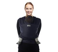 Babylonia Echarpe de Portage + DVD - Tricot-Slen Bio - Bleu Marine - 2 a 18kg
