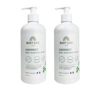 BABYLOU CARE Liniment Bébé 2x500 ml | Soin Nettoyant Change Bébé Peaux Sensibles | 100 % d'ingrédients d'origine naturelle & vegan, fabriqué en France | Protège, Nourrit & Apaise la peau fragile