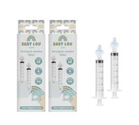 BABYLOU CARE | Seringues nasales pour bébé | Lot de 4 seringues | Nettoyage nez & irrigation nasale | Réutilisable et sans Bisphénol A | À partir de 4 mois