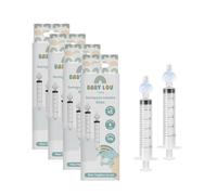 BABYLOU CARE | Seringues nasales pour bébé | Lot de 8 seringues | Nettoyage nez & irrigation nasale | Réutilisable et sans Bisphénol A | À partir de 4 mois