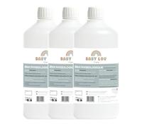 BABYLOU CARE | Sérum Physiologique bouteille 3x1L | NaCl 0,9% | Fabriqué en France | Lavage des fosses nasales | Hygiène du nez | Pour irragation externe