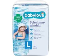 babylove Lot de 10 couches de natation Taille L à partir de 12 kg
