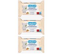 babylove Lot de 3 paquets de 80 lingettes de soin à l'huile d'amande
