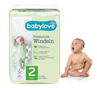 babylove Lot de 42 couches extra douces de qualité supérieure Taille 2, mini 3-6 kg