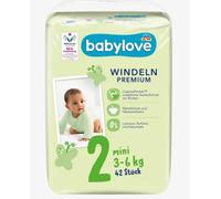 babylove Lot de 42 couches Premium Taille 2 Mini 3-6 kg