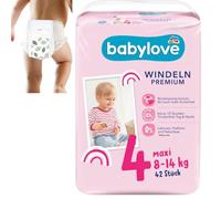 babylove Lot de 42 couches Premium Taille 4 maxi 7-18 kg