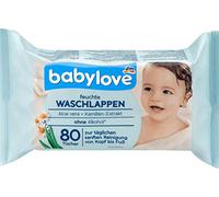 babylove Lot de 80 gants de toilette humides.