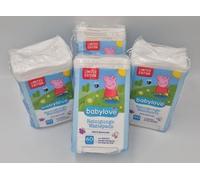 Babylove Peppa WUTZ/Limited Edition Lot de 4 paquets de 60 disques de coton de nettoyage (= 240 pièces)