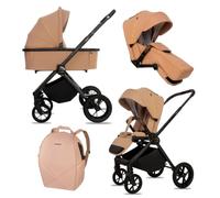 BabyLux® Poussette 2en1 BOLDO, Pliable Set De Poussettes Combinées Légères