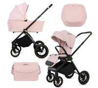BabyLux® Poussette 2en1 Rosso, Pliable Set De Poussettes Combinées Légères Avec Nacelle, Siège Sport Buggy, Sac À Langer Et Autres Accessoires, 4 Positions De Couchage, 0-22kg (0-4 Ans), Protection UV