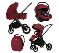 BabyLux® Poussette 3en1 BOLDO, Pliable Set De Poussettes Combinées Légères