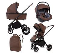 BabyLux® Poussette 3en1 CASTOR, Pliable Set De Poussettes Combinées Légères | In aignoire Pour Bébé, Buggy Siège Sport, Coque Pour Bébé I-Size et Plus D'accessoires, 4 Positions De Couchage, 0-22kg