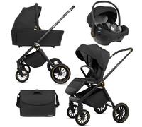 BabyLux® Poussette 3en1 Set Rosso, Pliable Léger Set De Poussettes Combinées In aignoire Pour Bébé, Buggy Siège Sport, Coque Pour Bébé I-Size et Plus D'accessoires, 4 Positions De Couchage, 0-22kg
