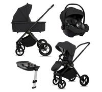 BabyLux® Poussette 4en1 BOLDO, Pliable Set De Poussettes Combinées Légères | Incl. Nacelle, Buggy De Voyage, Siège Enfant I-Size, Base Auto, 4 Positions De Couchage, 0-22kg, Protection UV 50+