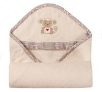 BabyMatex Serviette de bain 100x100 Bambou 02 crème avec capuche 0747
