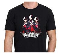 Babymetal Japan Band Metal Rock Custom T Shirt Mens Short Sleeve Cotton Fashion T-Shirts Tops Clothing Black L
