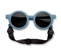 BABYMOCS Lunettes de soleil rondes pour enfants de 1,5 à 8 ans | Protection UV 100 % | FLEXIBLE | Sans BPA | Lunettes de soleil sans substances nocives pour tout-petits avec bandeau | Design suédois |