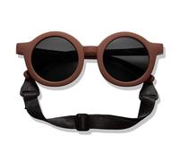 BABYMOCS Lunettes de soleil rondes pour enfants de 1,5 à 8 ans | Protection UV 100 % | FLEXIBLES | Sans BPA | Lunettes de soleil sans substances nocives pour tout-petits avec bandeau | Design suédois