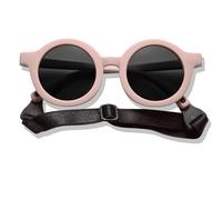 BABYMOCS Lunettes de soleil rondes pour enfants de 1,5 à 8 ans | Protection UV 100 % | FLEXIBLES | Sans BPA | Lunettes de soleil sans substances nocives pour tout-petits avec bandeau | Design suédois