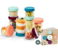Babymoov Babybols en verre - Multiset - Pots de conservation hermétiques 4x100 ml + 4x220 ml