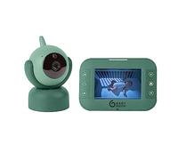Babymoov Babyphone Caméra YOO Twist, Motorisé 360°, Ecran 3,5'', Technologie Sleep, Talkie-Walkie, Veilleuse, 8 Berceuses et Indicateur de température, Portée 300m