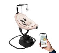 Babymoov Balancelle Bébé Électrique Swoon Evolution Mocca, Application mobile, Streaming, Enregistrement & Berceuses personnalisés