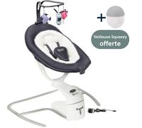 Babymoov Balancelle Bébé Electrique Swoon Motion, Assise à 360° - 5 vitesses + Veilleuse squeezy offerte