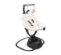 Babymoov Balancelle éléctrique bébé Swoon Evolution Curl White - 8 balancements - 5 vitesses - Assise rotative 360° - Réducteur nouveau-né - Arche de jeux - 12 Berçeuses
