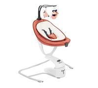 Babymoov Balancelle éléctrique bébé Swoon Motion Terracotta - Assise rotative 360° - 5 vitesses de balancement - Réducteur nouveau-né & Arche de jeux inclus - 8 Berçeuses