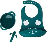 Babymoov Coffret repas 6-12 mois 3 pieces, FIRST'ISY Chien Bleu