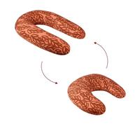 Babymoov Coussin de Grossesse et d'allaitement B.Love 2en1 Terracotta - Breveté : 1 Coussin / 2 Tailles - Microbilles Toxproof - Certifié OekoTex & GOTS - Made in Europe