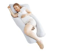 Babymoov Coussin de grossesse et d'allaitement en Coton Bio B.LOVE Gris - Certifié Oeko-Tex - Made in Europe - Format XXL évolutif avec petit coussin détachable