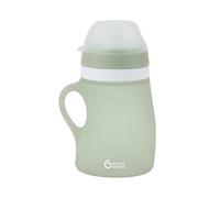 Babymoov Gourde Enfant 150ml - Gourde Silicone Anti Fuites - Limite Fausse Route - Gourde Paille Intégrée x2 Tailles - Poignée - Prise en Main Ergonomique - Dès 6 Mois