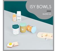 Babymoov ISY BOWLS 6 Pots de conservation en Verre Borosilicate - Gradués 250ml