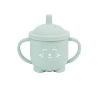 Babymoov Tasse à paille ISY CUP Renard – Silicone 150 ml, paille souple et douce, dès 6 mois
