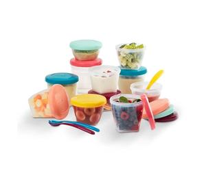 Babymoov Lot 12 Pots de Conservation Bébé + 3 cuillères Babybols