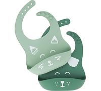 Babymoov Lot de 2 bavoirs en silicone BIB'ISY