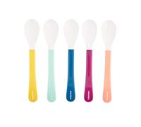 Babymoov Lot de 5 Cuillères en Silicone pour Bébé 2e Age, Multicolore