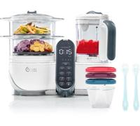 Mixeur Cuiseur Bébé BABYMOOV Nutribaby+ White/3 babybols+2 cuillères