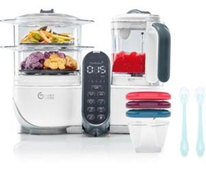 Babymoov - Mixeur Cuiseur Bébé Nutribaby+ White/3 Babybols+2 Cuillères