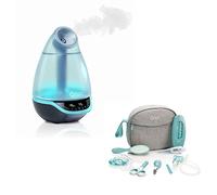 Babymoov Pack Humidicateur d'air Hygro(+) + 1 Trousse de soin bébé 9 accessoires, Aqua - Vapeur Froide - Ultra Silencieux (25dB) - Diffuseur d'huiles essentielles