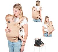 Babymoov Porte-bébé Moov & Boost Physiologique évolutif réhausseur nomade Hazelnut beige