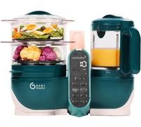 Babymoov Robot Cuiseur Bébé Nutribaby(+) - 6 en 1 - Cuiseur-vapeur/Mixeur - Grande Capacité 2,2L, Opal Green