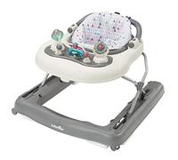 Babymoov - Trotteur Pousseur bébé 2-en-1 évolutif - Pliable - Tablette de Jeux & Boîte à Musique - Hauteur Réglable - Dès 9 mois - Zinc